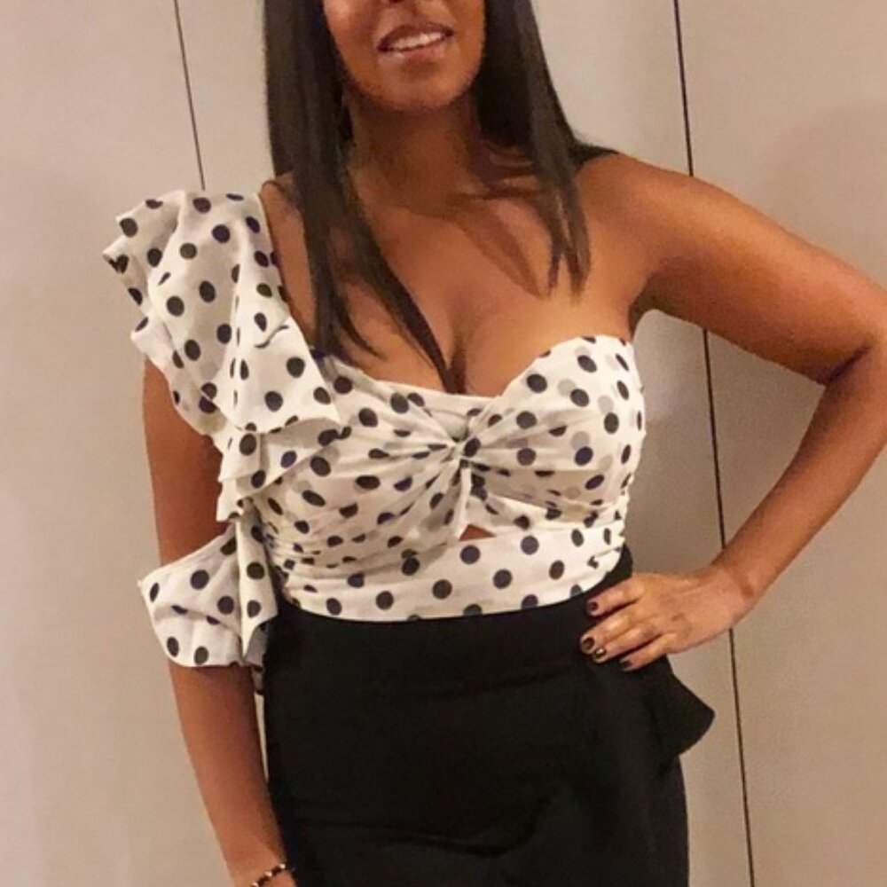 One Shoulder Crop Top